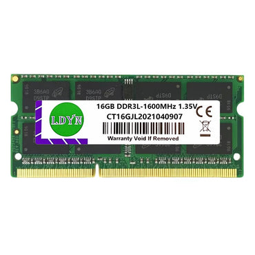 DDR3L 16GB 1600MHZ Laptop Memory Ram PC3L-12800 Non-ECC Unbuffered 1.35V CL11 2Rx8 204 Pin SODIMM Laptop Notebook RAM