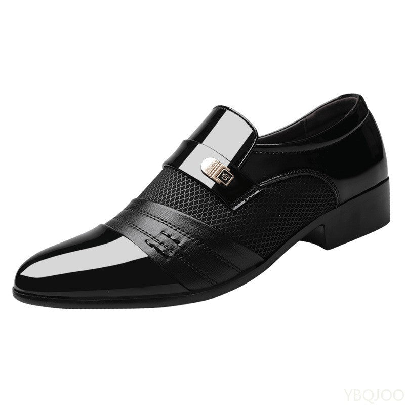 New men's casual shoes business formal wear plus size versatile for weddings simple comfortable retro artistic men's shoes
