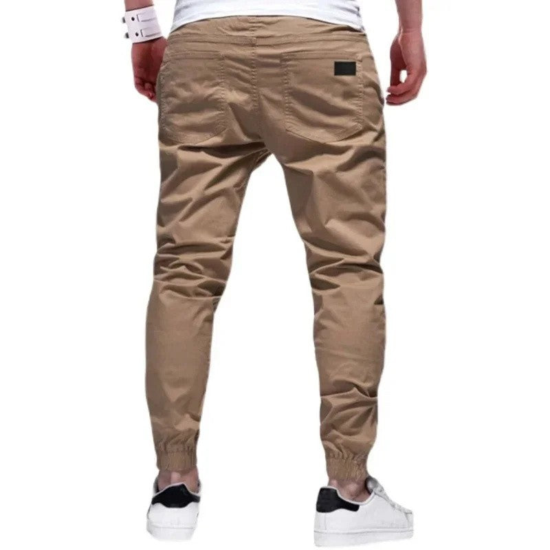 New Cargo Pants Men's Loose Straight sports Clothing Solid color sweatpants Large size Joggers Woven pants Casual Male Trousers
