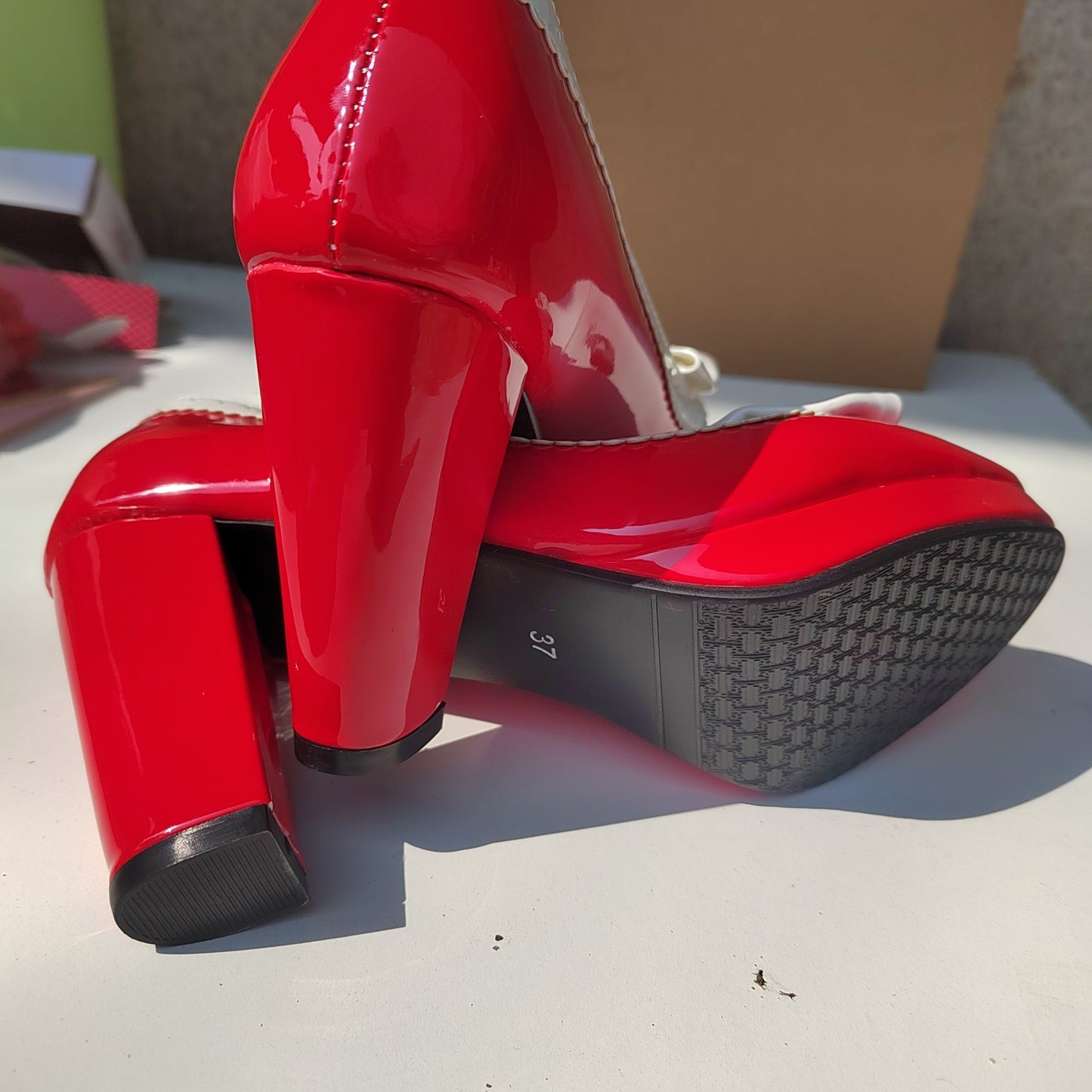 New style women's high heels elegant work single shoes thick heel waterproof platform party gathering OL women's single shoes