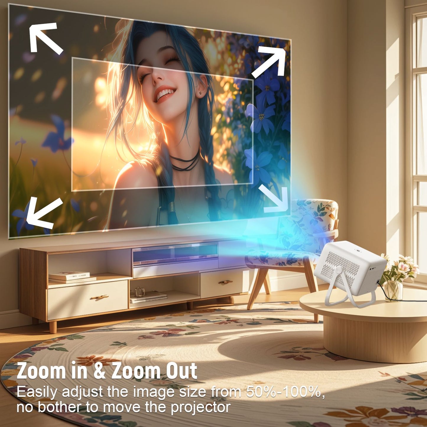 Velec Projector 650 ANSI 4K HD 1080P Android 14 Auto Focus Wifi6 BT5.2 Portable Outdoor Video Smart Home Theater Proyector TP350