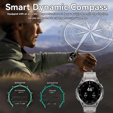 2025 AGPS Novo Relógio Inteligente Masculino Digital Militar Esportivo Eletrônico Bluetooth 10 ATM Impermeável Mergulho Pulseira Original