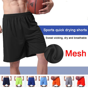 2022 new Fashion Men's Drawstring Sports Shorts Solid Color Gym Training Running Workout Fitness Basketball Boxer Casual Shorts