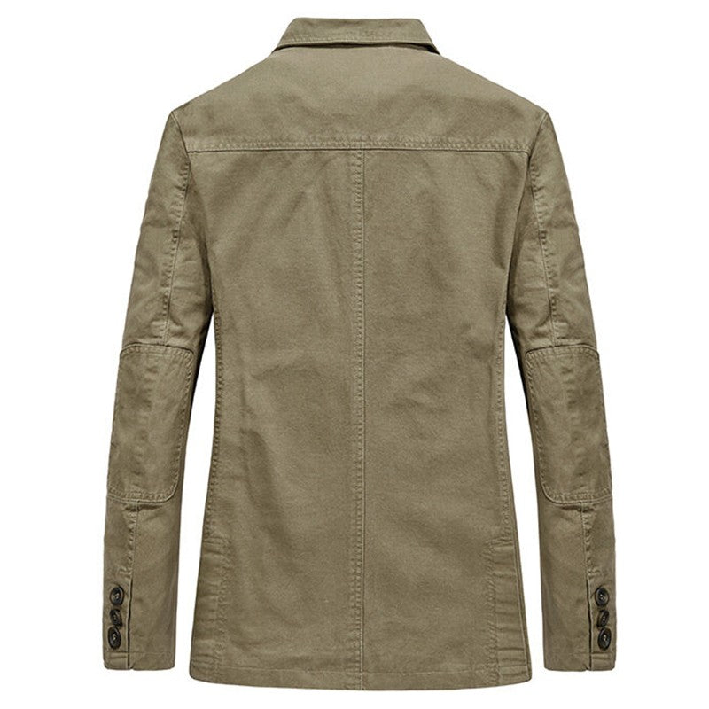 Men Suit Jacket Spring Autumn New Solid Color Waterproof Windbreaker Coat Men Brand Outwear Fashion Slim Casual Jacket Men