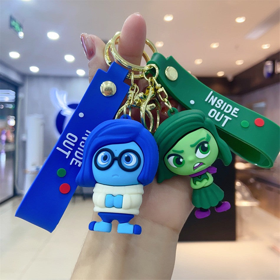 6 pçs/conjunto Dentro Fora Brinquedo Infantil Boneco de Ação Tristeza Alegria Raiva Boneca de Ação Enfeite de Bolo Enfeite de Mesa Presente de Aniversário Infantil