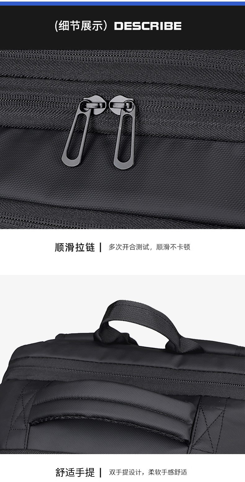 Backpack Men's Expandable Vacuum Compression Short-Distance Business Trip Large-Capacity Dry and Wet Separation Business Multi-Functional Backpack