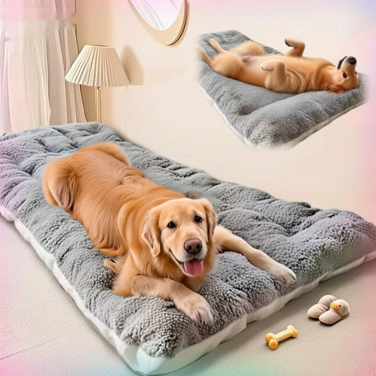 Colchonete para Cama de Cachorro Grande para Uso no Inverno Mantenha Aquecido Uso Dupla Face Almofada Relaxante para Golden Retriever
