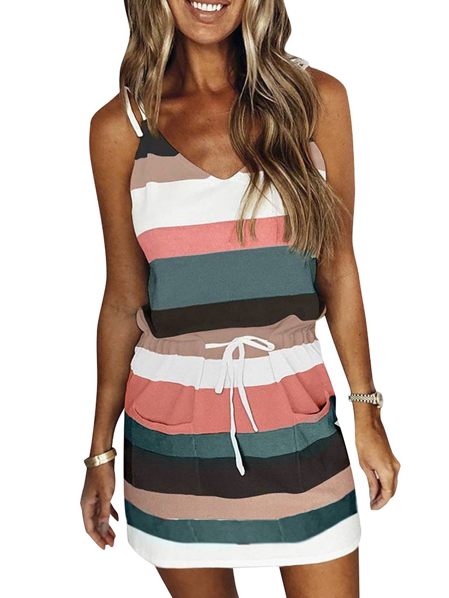 Sleeveless Dress for Women Clothing 2024 Summer Vacation Pullover Beach Sundress