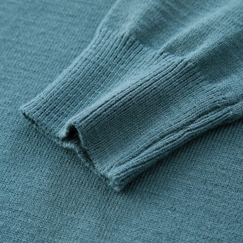 Hot Selling Original Quality Men's Knitted Sweater Striped Sleeves Cartoon Print O-Neck Pullover Autumn Winter Casual Menswear