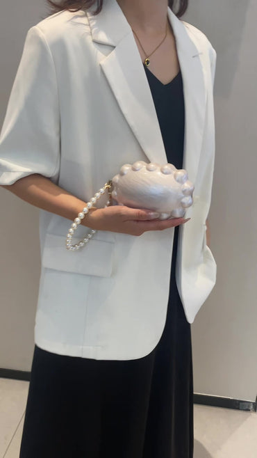 Daisy Shape Fashion Acrylic Shell Clutch Evening Bags Wedding Party Women Bead Luxury Brand