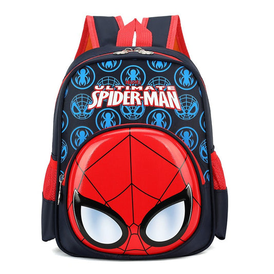 Spider Children's Backpack SpiderMan Boy Schoolbag Kindergarten Children's Double Backpack Halloween Christmas Gift
