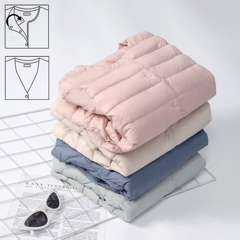 12 Colors Women Long Sleeves 90% White Duck Down Female Slim Warm Inner Ultra Lightweight Packable Ski Jacket Down Liner Jackets