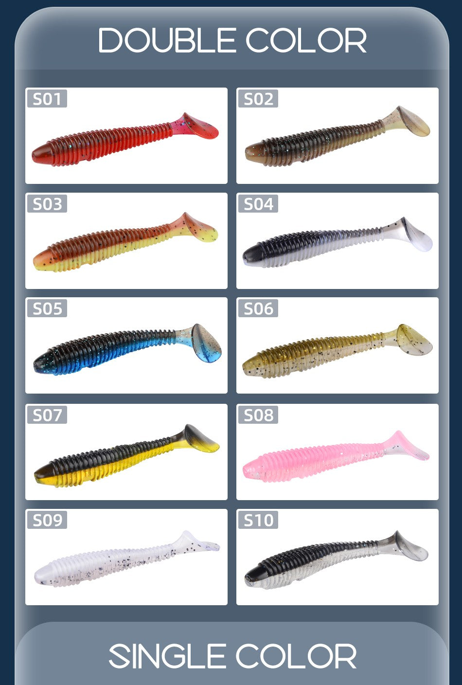 Iscas de Pesca MEREDITH Swing Impact FAT 75mm 85mm 180mm Iscas com Cauda de Remo Wobbler Isca Macia de Pesca para Baixo Isca de Silicone