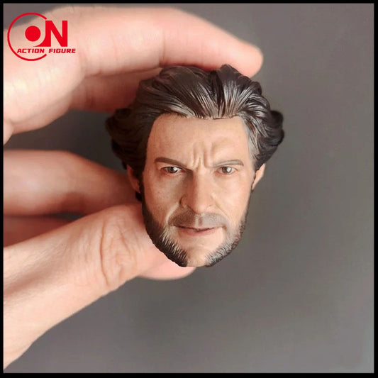 In Stock 1/6 Scale Young Wolverine Logan Hugh Jackman Head Sculpt Without Cigar Fit for 12'' Worldbox Action Figure Body