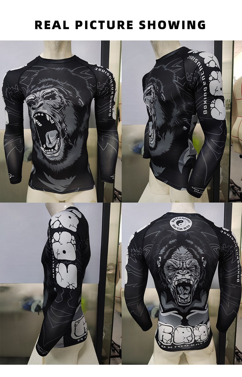 Surfing Long Sleeve Men's Shirts Sun Protection Upf 50+ Rash Guard Camiseta Surf Mock-Neck Swimwear Diving Performance Clothing