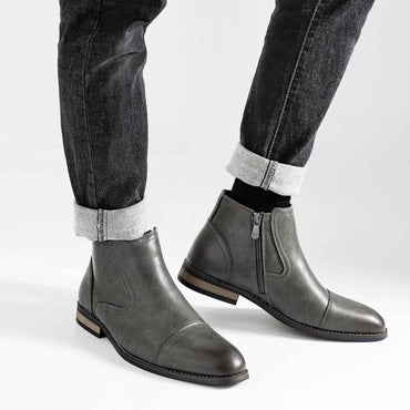 Boots Men Comfortable Fashion 2025 Brand Boots Leather