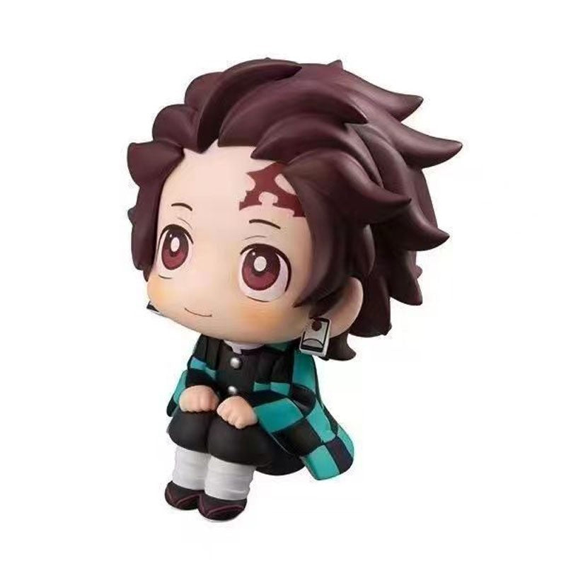 Anime Demon Slayer Boneco de Brinquedo 6cm Nezuko Tanjirou Zenitsu Inosuke Kyoujurou Kanawo Action Figures Modelo Brinquedo Presente de Natal de Aniversário Infantil