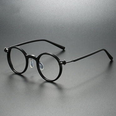 New Brand Design Men's Retro Round Reading Glasses Anti Blue Light Presbyopic Glasses Diopter +100 +150 +200 +250 +300 +350 +400