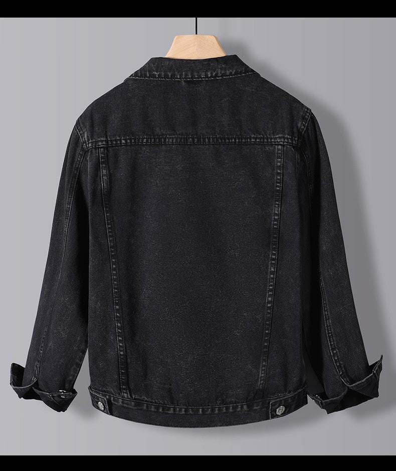 Men's new spring autumn denim jacket men's jacket slim fashion casual best denim jacket large casual jacket M-5XL