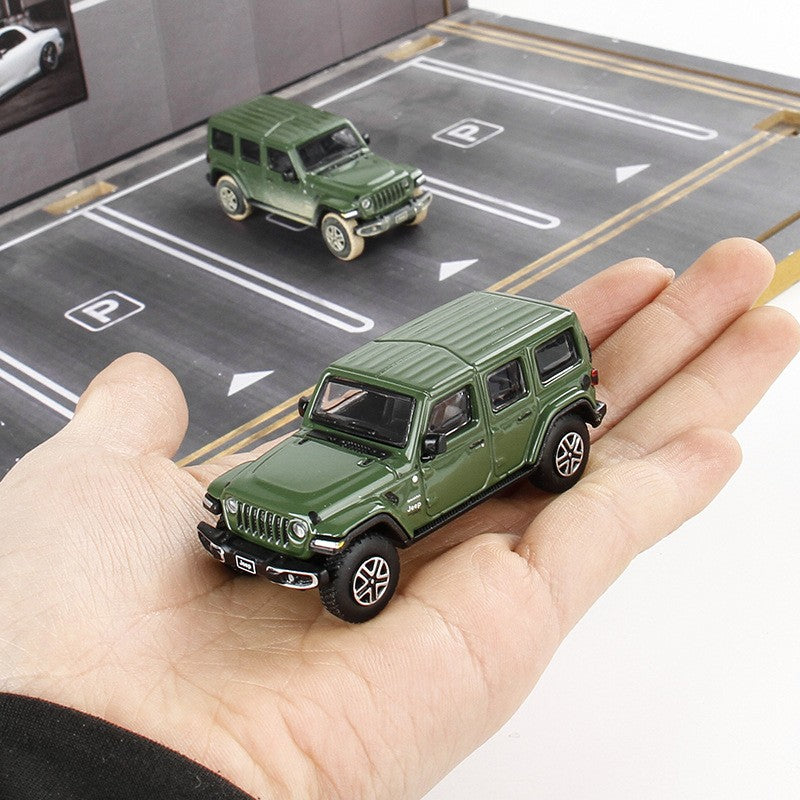 1/64 Jeep Grand Cherokee Sahara Gladiator Caminhonete de Brinquedo Modelo JKM 1:64 Miniatura Diecast Adequado para HotWheels MiniGT