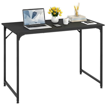 39 Inch Computer Desk Versatile for Home Office,Study & Gaming,Modern Minimalist Design with Sturdy Metal Frame,Easy to Assemble