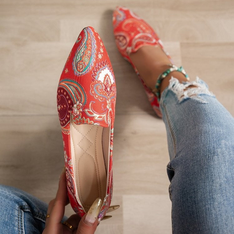 Loafers Flats Leopard Pointed Toe Casual Women Shoes New Comfortable Walking Mujer Zapatos:Wear-resisting