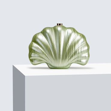 Ladies' new one shoulder diagonal cross bag, shaped shell acrylic bag, fashionable evening handbag