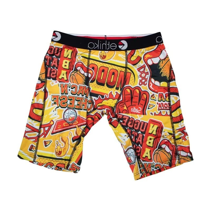 ETHIKA Men Underwear Breathable Sexy Men's Panties Lingerie Underpants Male Man Boxers Fashion Print Mens Boxer Briefs Trunks