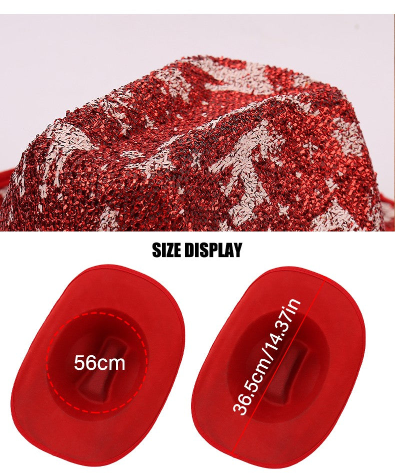 Moda Inverno Natal Fita Decorada Chapéu Jeans Simples Halloween Elegante Combinando Moderno Nova Chegada