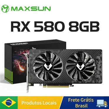 MAXSUN RX580 8GB AMD Gaming Graphics Card GDDR5 256Bit 2048SP PCI Express 3.0×16 Computer 6Pin Graphics Video Card For HDMI NEW