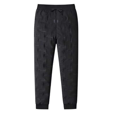 Thiened Fce Lined Casual Cotton Pants for Men Windproof Du down Warm Building Workers Wear Long Leisure Color
