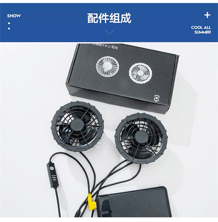 Cooling Air Conditioning Clothes with Fan Outdoor Charging Summer Cooling Welding Labor Overalls Men