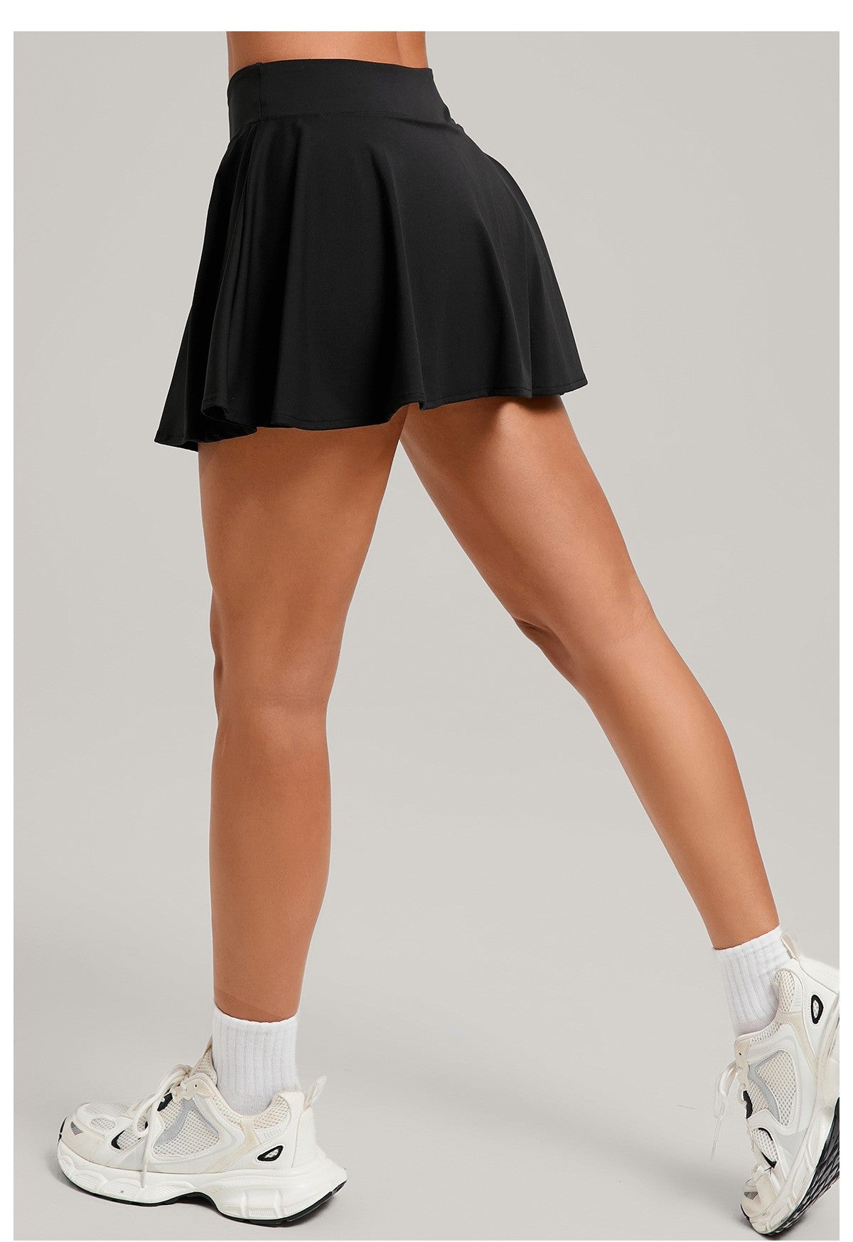 Women's Sports High Waisted Short Skirt Comfortable Breathable Belt Safety Pants and Pocket Tennis Workout Yoga Golf Mini Skirt