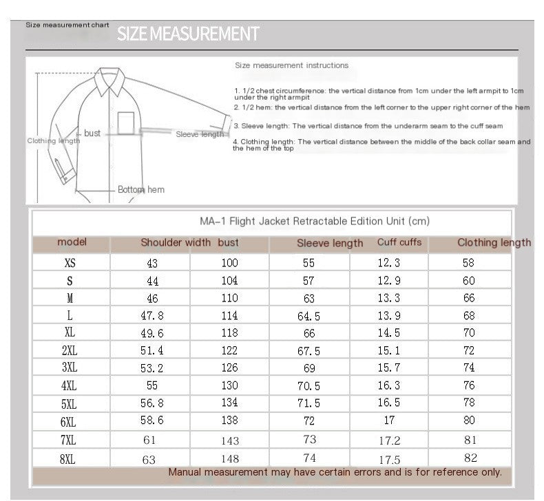 Hardcore Ma1 Bomber Jacket Pilot Men's Outerwear Army Flight Coat windproof waterproof Windbreaker Motorcycle Jacket Parkas