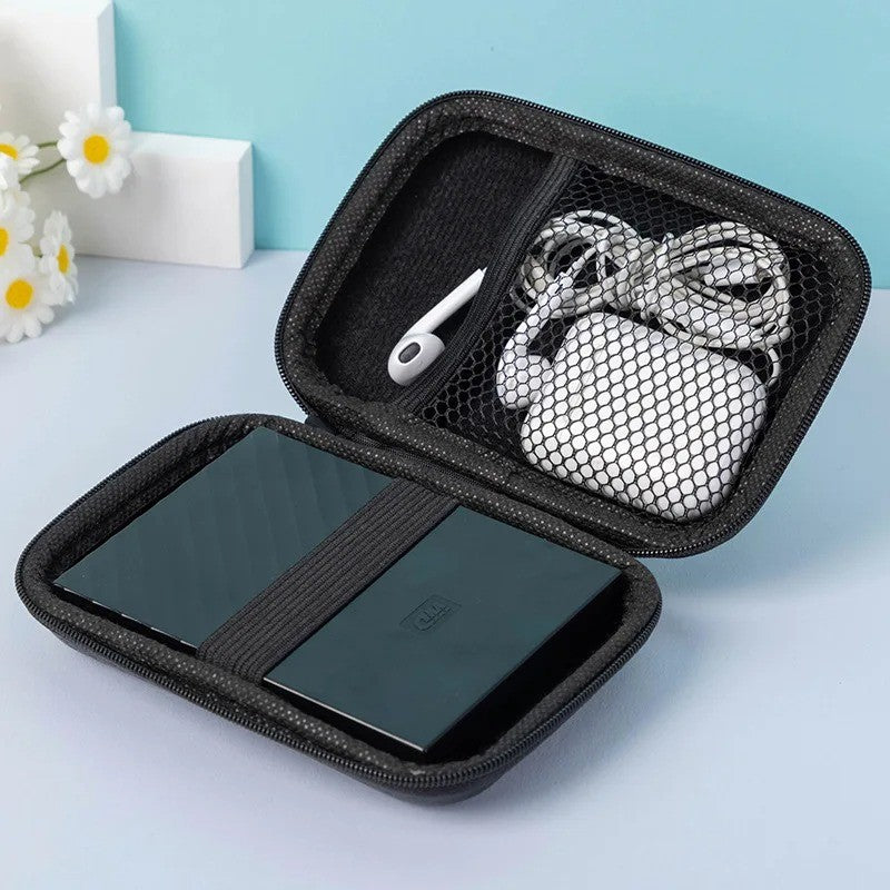 Earphone Data Storage Bag Oval Square Rectangle Cable Organizer Bags Mini Zipper Pouch Tech Gadgets Portable Charger U Disk Case