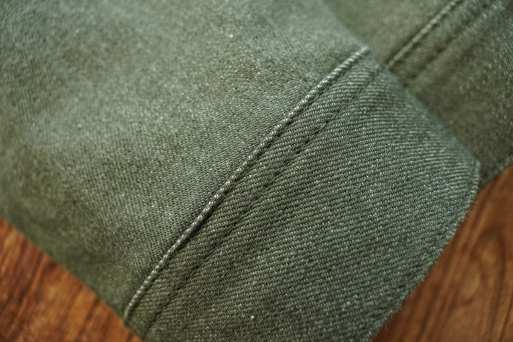 Sauce Zhan 540XX Mens Cusual Jacket Vulcanized green Selvedge Sanforized Denim Jacket 14 Oz Loose Fit