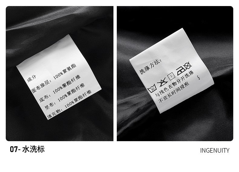 2024 Autumn/Winter New Men's Cowboy Coat Men's Youth Collar Jacket Men Single row Concealed Buckle Casual top big size