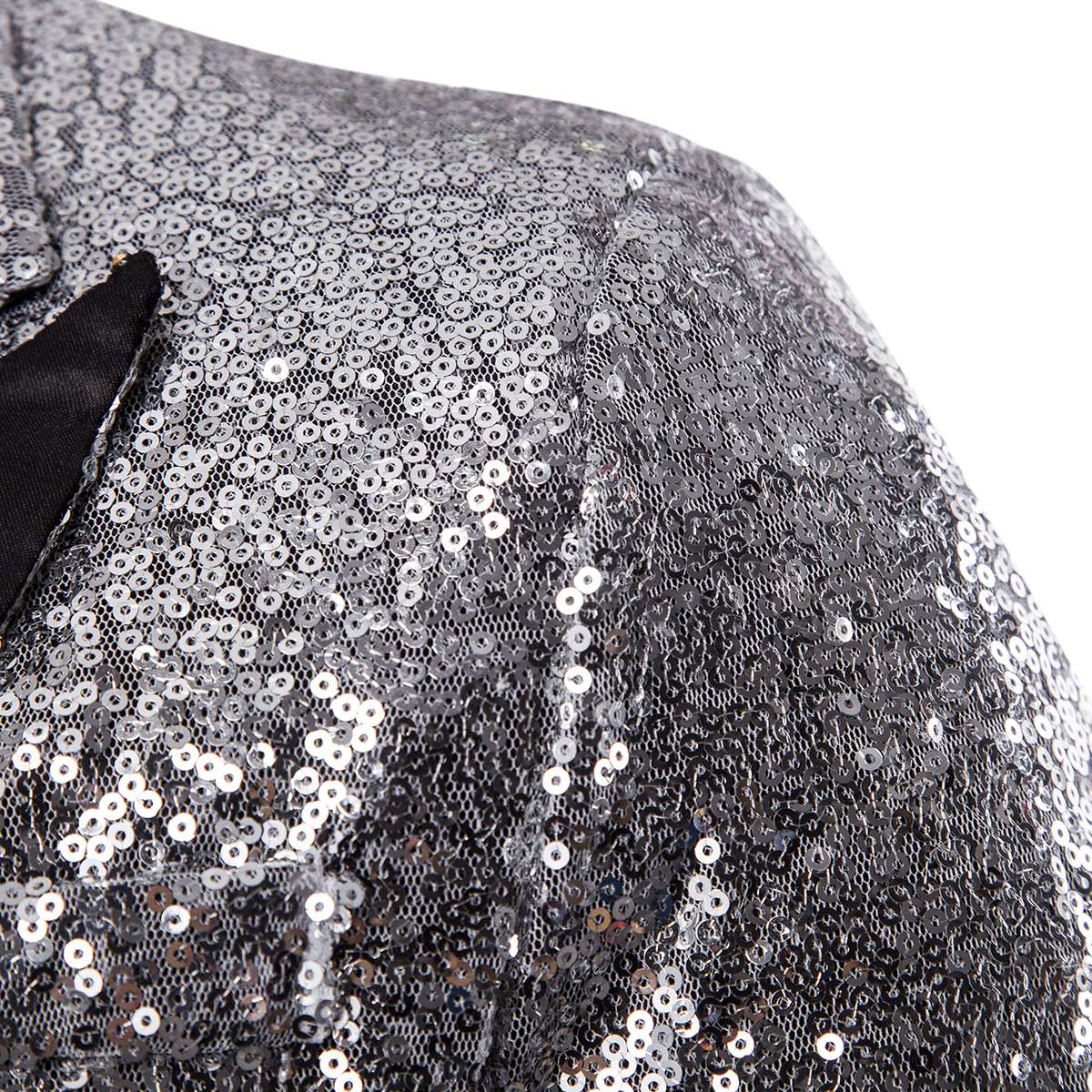 Men's Suit Jacket Little Round Sequins Sparkling Men's Blazer Wedding Dinner Band Stage Street Performance Nightclub Men's Suit