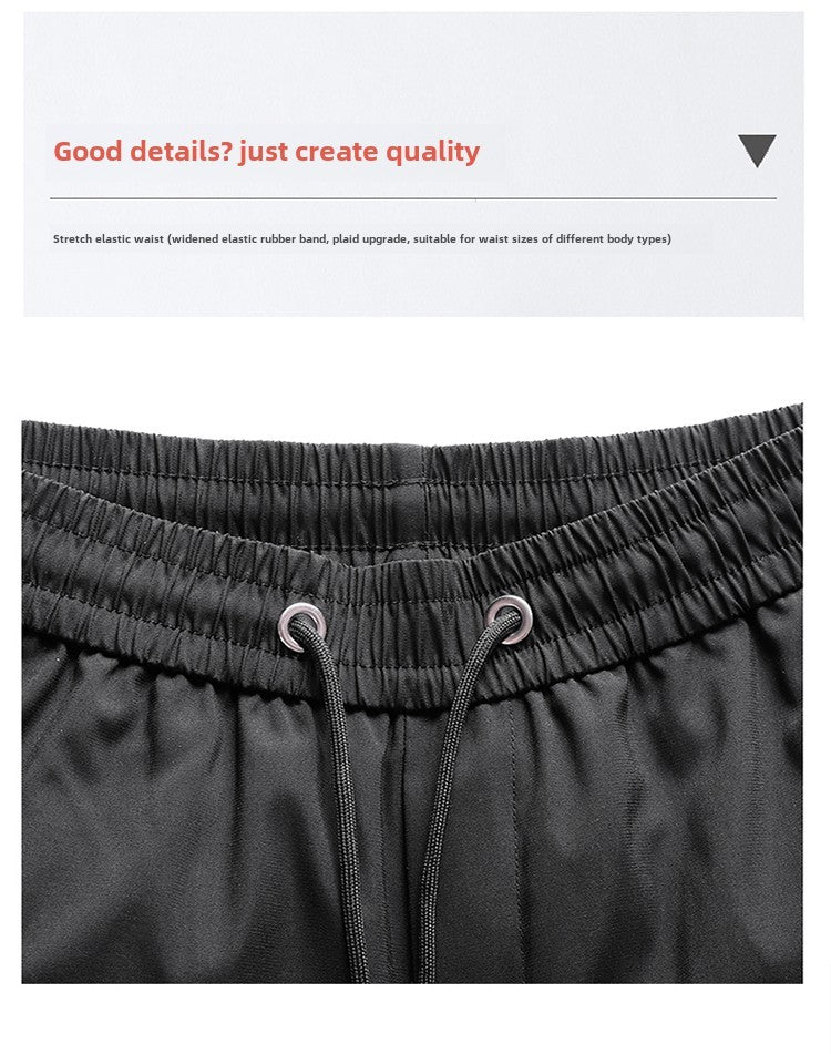 Men's Down Pants Autumn Winter New Solid Color Thickened Warm Outdoor Travel Adventure Harem Pants Men's Plus Size Casual Pants