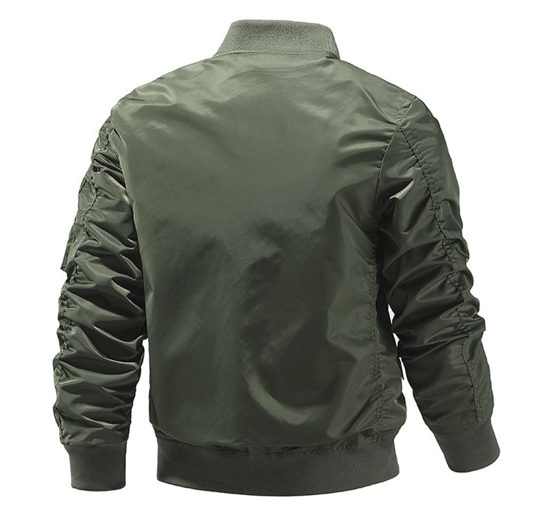 Bomber Jacket Men Winter Autumn College Camouflage Jackets Men Motorcycle Coat Windproof Army Pilot Military Jacket Streetwear