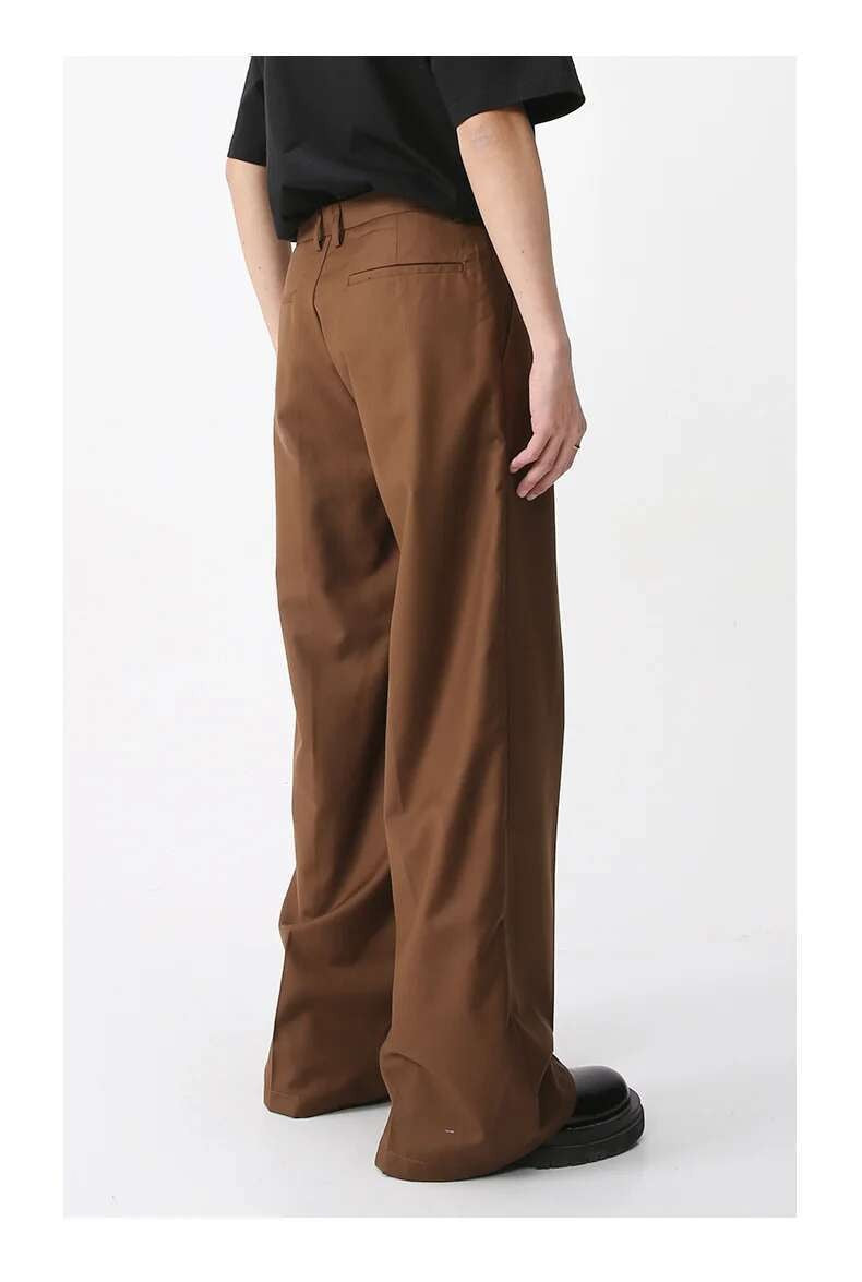 IEFB Men's Wear Spring New Suit Pants Loose Straight Korean Fashion Simple Solid Color Male Casual Trousers Wide Leg 9A6959