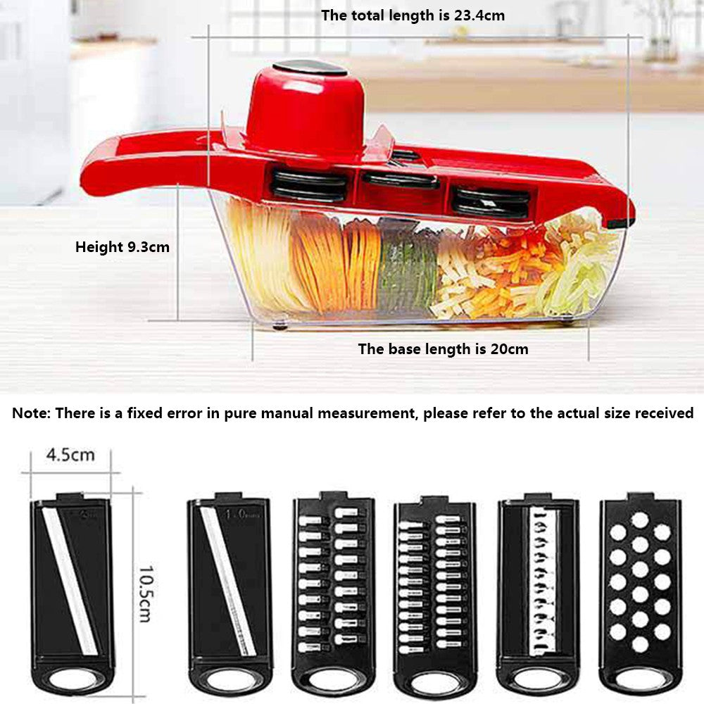 Cortador de Legumes com Lâmina de Aço Fatiador Descascador de Batata Ralador de Cenoura Queijo Fatiador de Legumes Acessórios de Cozinha