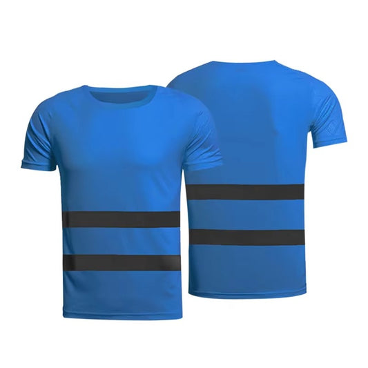 Striped Solid Plain T-shirt 3D Printing Fake Workwear T Shirt Men Round Neck Short Sleeves Sports Running Summer Cosplay Tee