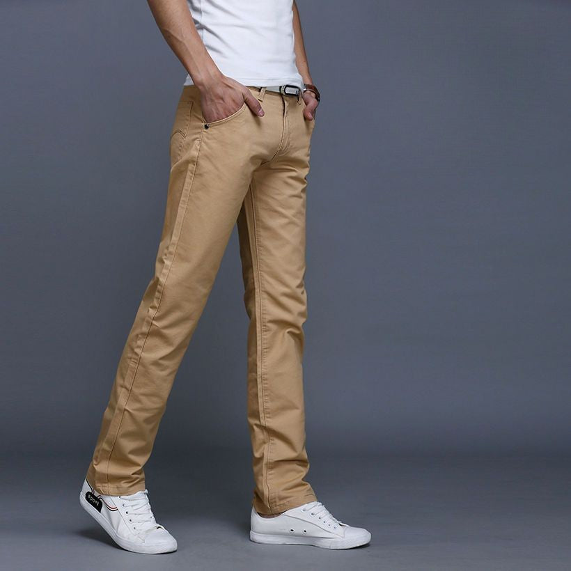 Male Suit Trousers Gray Plaid Check Straight Cheap Clothing Premium Men's Summer Pants Thin Casual Classic Slacks Dress Up