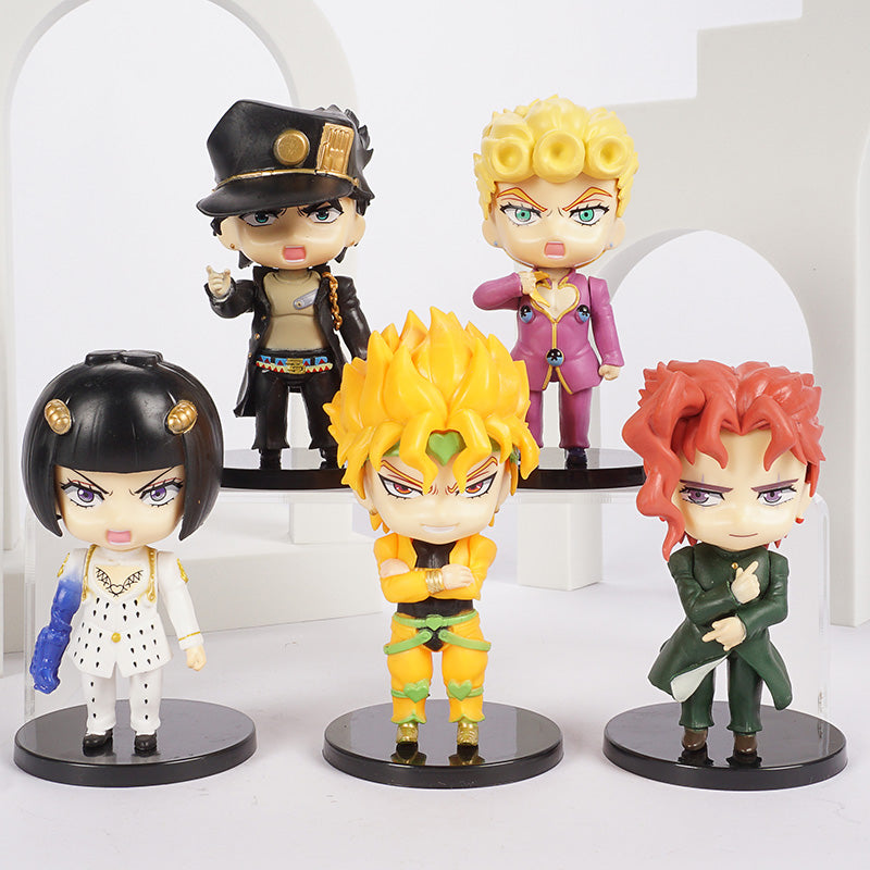 JoJo's Bizarre Adventure Jonathan Dio Higashikata Josuke Narancia Ghirga Pierre Q Versão Figuras Modelo Brinquedos Bonecas Presente