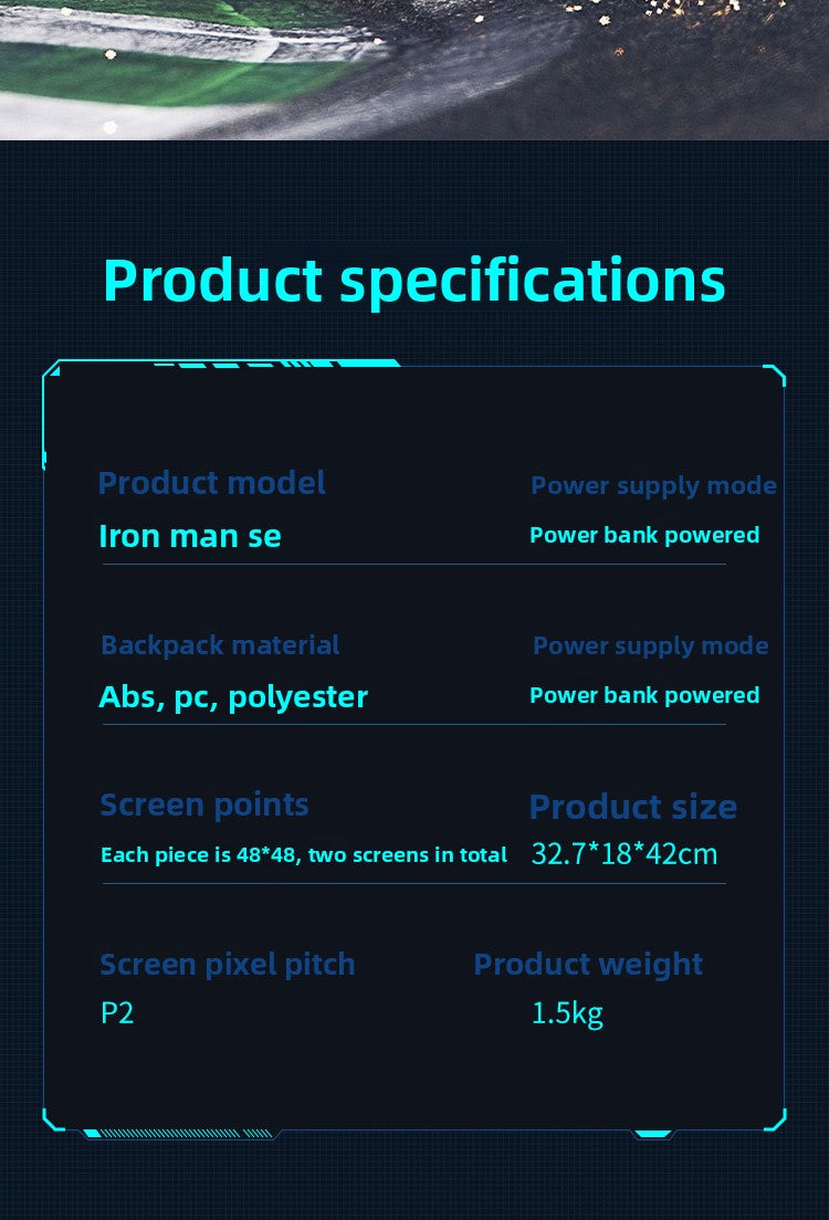 KLQDZMS Men's Backpack Laptop Waterproof Shoulder Bag Night Riding Motorcycle Helmet Schoolbag LED Light Emitting Backpacks