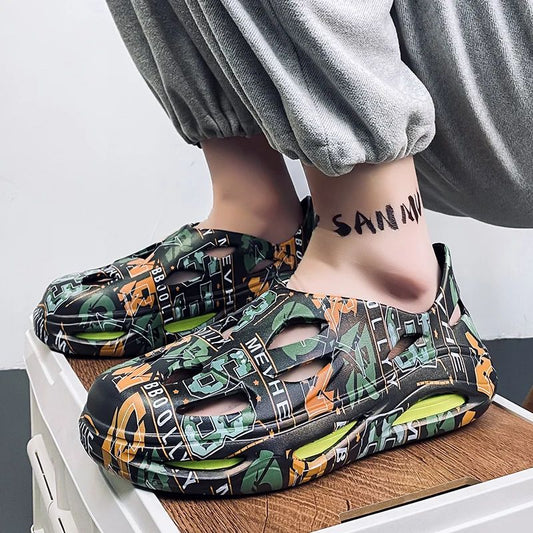 Clogs Men Waterproof Non-Slip Home Winter Warm Men Slippers Non-slips Ladies Soft Slippers Memory Foam Couples Shoes