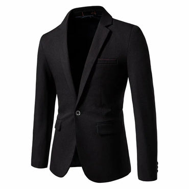 2024 New Spring Men's Western-style Blazer Single Breasted Pesalir Fabric Casual Slim Fit Wedding Suit Jacket For Men
