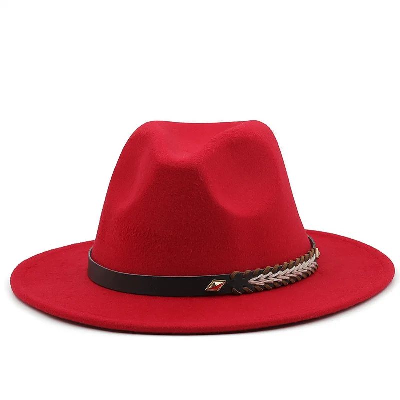 2025 Mulheres Homens Chapéu Panamá Fedora Aba Larga Proteção Solar Clássico Unissex Moda Chapéu Top para Festa Casamento Igreja