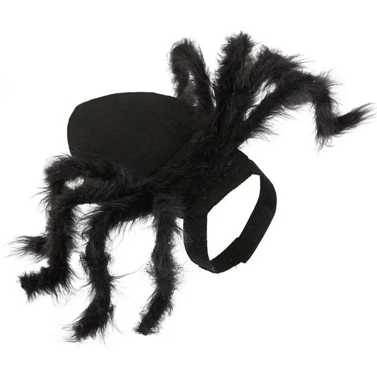 Fantasia de Aranha para Pet Design de Pelúcia Realista Cão Gato Festa Roupa Confortável Segura Fácil de Vestir e Tirar Diversão Celebração Acessórios para Pet